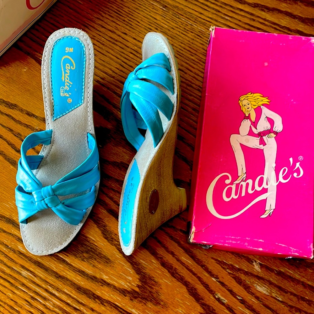 Vintage turquoise wedges